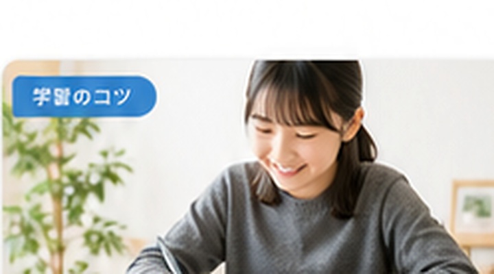 家庭学習に取り組む生徒